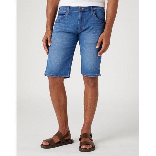 WRANGLER COLTON SHORTS MĘSKIE SZORTY SPODENKI BLUE VORTEX W16CXPZ35 112330744 ze sklepu YouNeedit.pl w kategorii Spodenki męskie - zdjęcie 180316053
