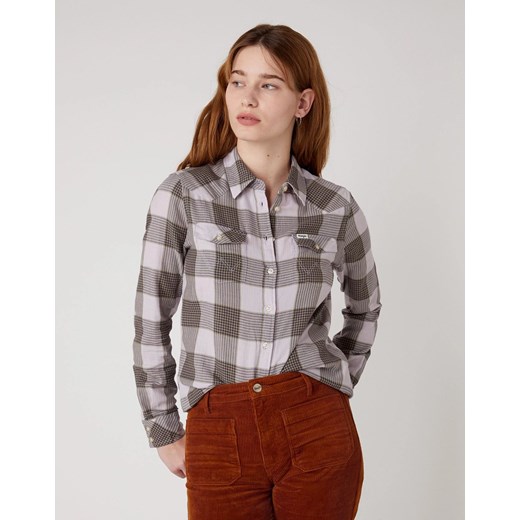 DAMSKA KOSZULA MATERIAŁOWA WRANGLER SLIM REGULAR WESTERN IRIS PURPLE W5N1O9P16 Wrangler S YouNeedit.pl