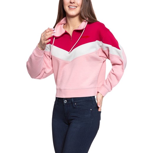 BLUZA WRANGLER CUT N SEW SWEAT BRIDAL ROSE W6N7HYP01 112130799 ze sklepu YouNeedit.pl w kategorii Bluzy damskie - zdjęcie 180316663