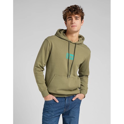 LEE TOPS' EM ALL HOODIE MĘSKA BLUZA Z KAPTUREM BRINDLE GREEN L83RSPUA 112145615 ze sklepu YouNeedit.pl w kategorii Bluzy męskie - zdjęcie 180316861
