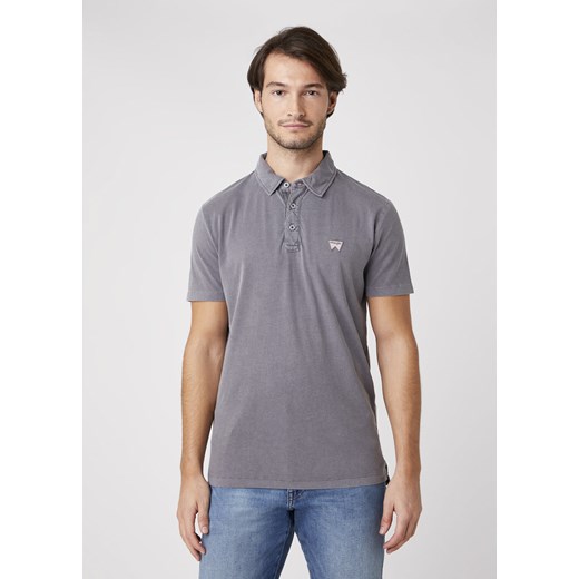 MĘSKI T-SHIRT POLO WRANGLER SS GD POLO TORNADO GREY W7ANDB70C 112131352 ze sklepu YouNeedit.pl w kategorii T-shirty męskie - zdjęcie 180316862