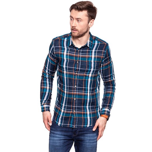 KOSZULA WRANGLER LS 1PKT SHIRT NAVY W5953T835 112129791 ze sklepu YouNeedit.pl w kategorii Koszule męskie - zdjęcie 180317124