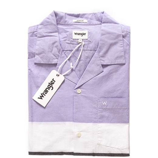 KOSZULA MĘSKA WRANGLER SS RESORT SHIRT CERULEAN W5907BUVT 112129665 ze sklepu YouNeedit.pl w kategorii Koszule męskie - zdjęcie 180317160