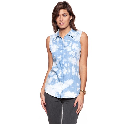 KOSZULA JEANSOWA DAMSKA WRANGLER S/L FADE BLOUSE TIE-DYED W5211LWBE ze sklepu YouNeedit.pl w kategorii Koszule damskie - zdjęcie 180317650