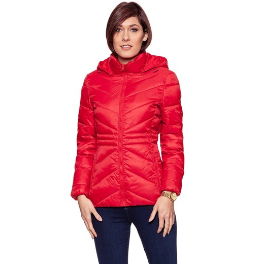 DAMSKA KURTKA ZIMOWA WRANGLER SHORT PUFFER SALSA RED W4124V5WN 112128757 ze sklepu YouNeedit.pl w kategorii Kurtki damskie - zdjęcie 180317742
