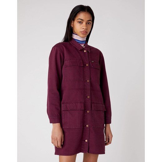 WRANGLER UTILITY DENIM DRESS DAMSKA SUKIENKA MATERIAŁOWA WILD BERRY W29YML14K 112128600 ze sklepu YouNeedit.pl w kategorii Sukienki - zdjęcie 180318233