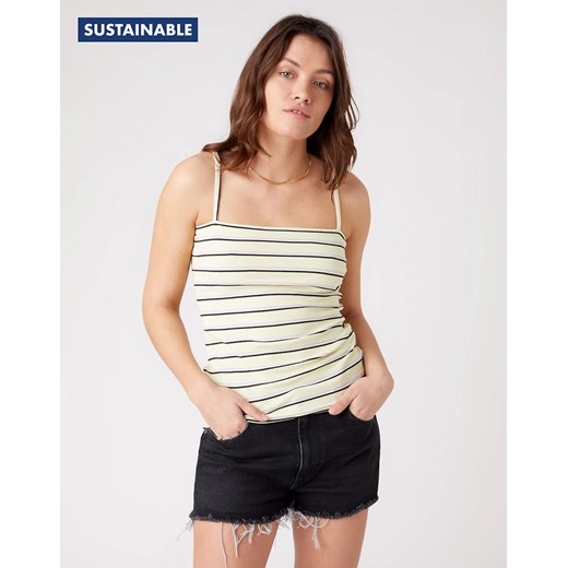 DAMSKI TOP WRANGLER SPAGHETTI STRAP WAX YELLOW W7R8DGX9B 112132108 ze sklepu YouNeedit.pl w kategorii Bluzki damskie - zdjęcie 180318480
