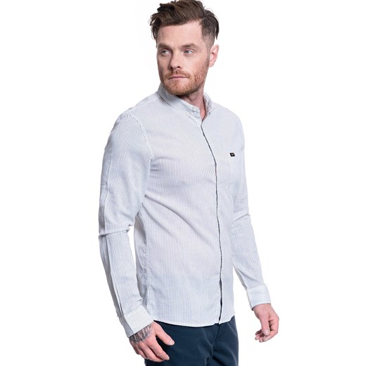 MĘSKA KOSZULA MATERIAŁOWA LEE SLIM BUTTON DOWN WHITE L66XNG12 112116763 ze sklepu YouNeedit.pl w kategorii Koszule męskie - zdjęcie 180318611