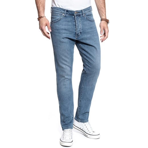 SPODNIE MĘSKIE WRANGLER SLIDER BLUE CHARM W18R2324Z 112127363 ze sklepu YouNeedit.pl w kategorii Jeansy męskie - zdjęcie 180318642