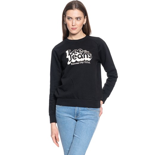 LEE GRAPHIC CREW SWS DAMSKA BLUZA KLASYCZNA BLACK L53TTX01 112112530 ze sklepu YouNeedit.pl w kategorii Bluzy damskie - zdjęcie 180319794