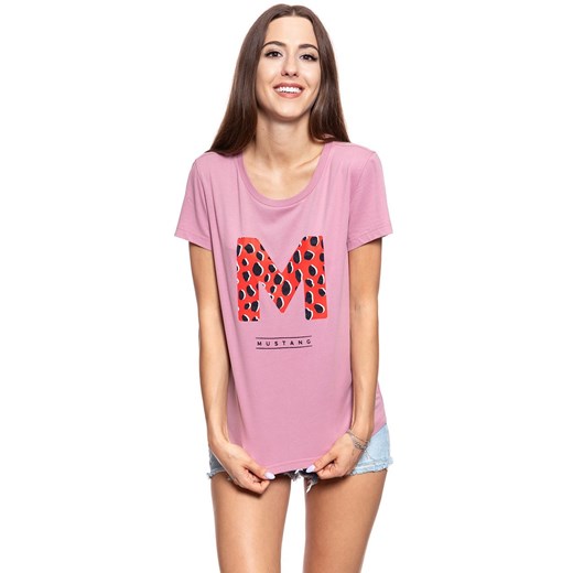 MUSTANG T SHIRT DAMSKI Alina C Print Lilas 1009028 8148 ze sklepu YouNeedit.pl w kategorii Bluzki damskie - zdjęcie 180320161