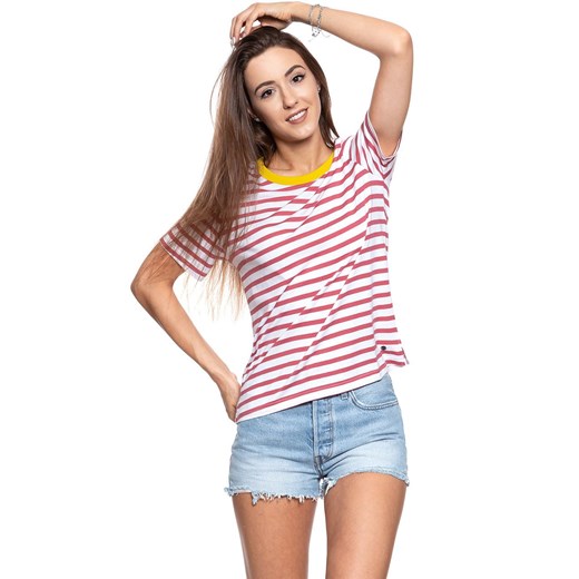 MUSTANG T SHIRT DAMSKI Alina Stripe Tee 1009421 11721 ze sklepu YouNeedit.pl w kategorii Bluzki damskie - zdjęcie 180320224