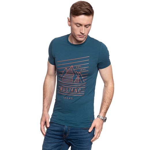 MUSTANG Aaron C Print 1009979 5243 ze sklepu YouNeedit.pl w kategorii T-shirty męskie - zdjęcie 180320783