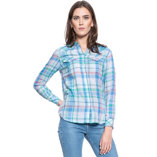 DAMSKA KOSZULA WRANGLER WESTERN CHECK SHIRT CASHMERE BLUE W5N1OBX2B 112130258 ze sklepu YouNeedit.pl w kategorii Koszule damskie - zdjęcie 180320850