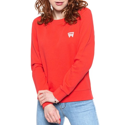BLUZA WRANGLER CREW SWEAT BITTERSWEET RED W6Z1HAXBO 112130853 ze sklepu YouNeedit.pl w kategorii Bluzy damskie - zdjęcie 180320871