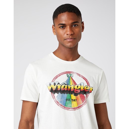 MĘSKI T-SHIRT WRANGLER RAINBOW OFF WHITE W7J9D3737 112141559 Wrangler XXL YouNeedit.pl