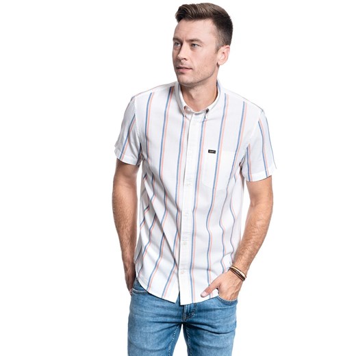 MĘSKA KOSZULA LEE BUTTON DOWN SS REGULAR FIT PAPRIKA L886DHNI 112123625 ze sklepu YouNeedit.pl w kategorii Koszule męskie - zdjęcie 180321262