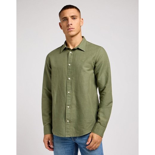 LEE PATCH SHIRT MĘSKA KOSZULA ELEGANCKA LOGO OLIVE GROVE 112350072 LL37045022 ze sklepu YouNeedit.pl w kategorii Koszule męskie - zdjęcie 180322134