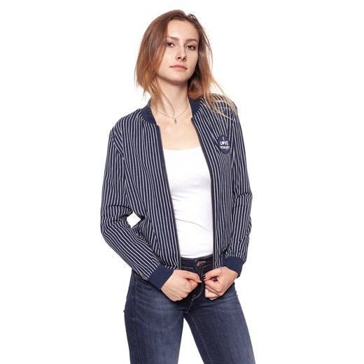 DAMSKA KURTKA PRZEJŚCIOWA WRANGLER STRIPES BOMBER NAVY W403RV235 112128695 ze sklepu YouNeedit.pl w kategorii Kurtki damskie - zdjęcie 180322364