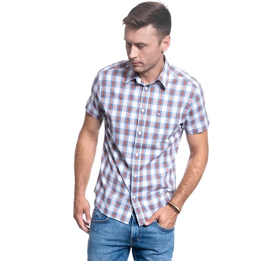 KOSZULA MĘSKA WRANGLER SS 1PKT BDOWN SHIRT WHITE W5J11O989 112130158 Wrangler M YouNeedit.pl