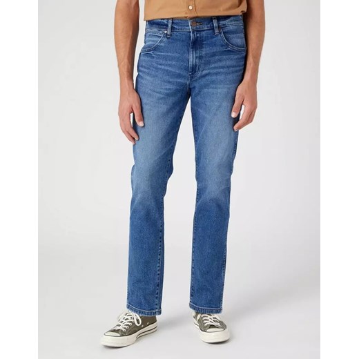 WRANGLER LARSTON MĘSKIE SPODNIE JEANSOWE JEANSY SMOKE SEA W18SYLZ71 112330754 ze sklepu YouNeedit.pl w kategorii Jeansy męskie - zdjęcie 180323010