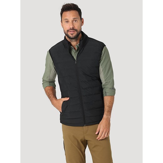 WRANGLER ATHLETIC HYBRID MĘSKA KAMIZELKA BEZRĘKAWNIK VEST BLACK W4G7Y3101 112324320 ze sklepu YouNeedit.pl w kategorii Kamizelki męskie - zdjęcie 180323380