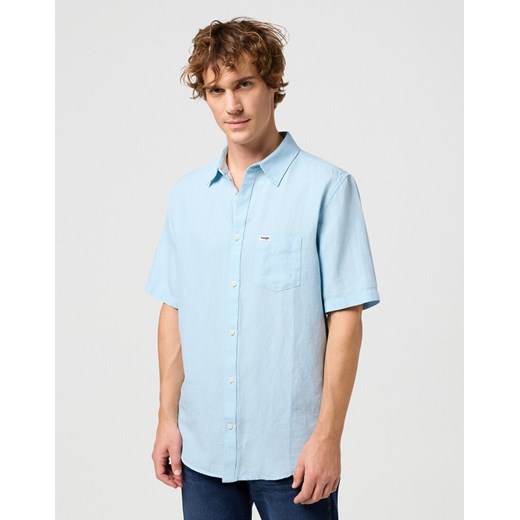 WRANGLER SS 1 PKT SHIRT MĘSKA KOSZULA ELEGANCKA DREAM BLUE 112352188 W5K0012098 ze sklepu YouNeedit.pl w kategorii Koszule męskie - zdjęcie 180323381