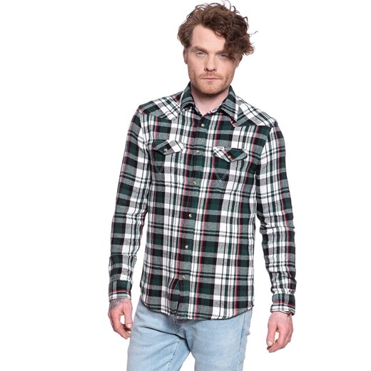 WRANGLER LS WESTERN SHIRT PINE W5A07BG01 112129929 ze sklepu YouNeedit.pl w kategorii Koszule męskie - zdjęcie 180323660