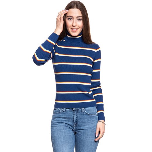 DAMSKI SWETER WRANGLER TURTLE NECK BLUE DEPTHS W8N0PWXJY 112132401 ze sklepu YouNeedit.pl w kategorii Swetry damskie - zdjęcie 180323762
