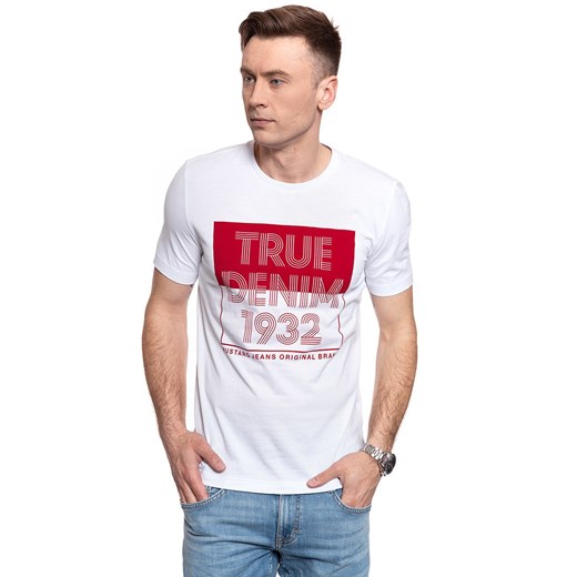 MĘSKI T-SHIRT MUSTANG Alex C Print 1009006 2045 ze sklepu YouNeedit.pl w kategorii T-shirty męskie - zdjęcie 180324280