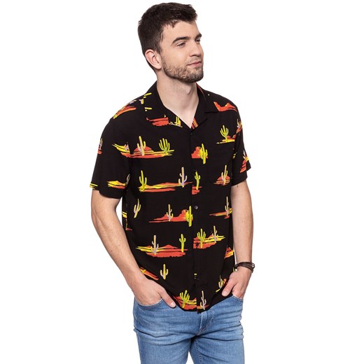 KOSZULA WRANGLER SS RESORT SHIRT BLACK W5907TI01 112129666 ze sklepu YouNeedit.pl w kategorii Koszule męskie - zdjęcie 180324340