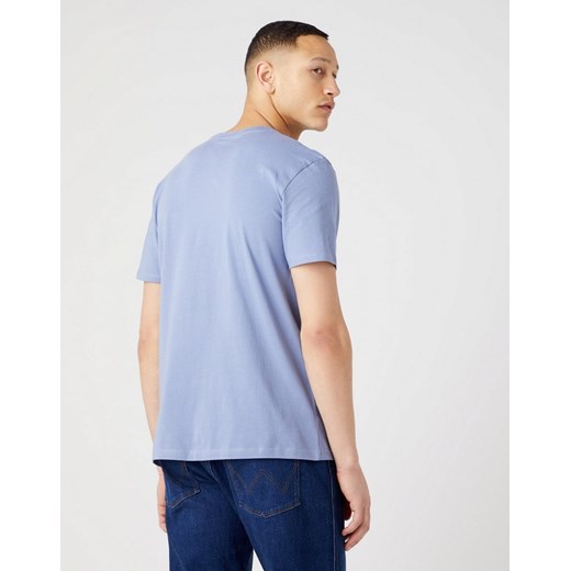 WRANGLER SIGN OFF TEE MĘSKI T-SHIRT LOGO STONE WASH BLUE W70MD3X4Q 112320291 Wrangler 4XL YouNeedit.pl
