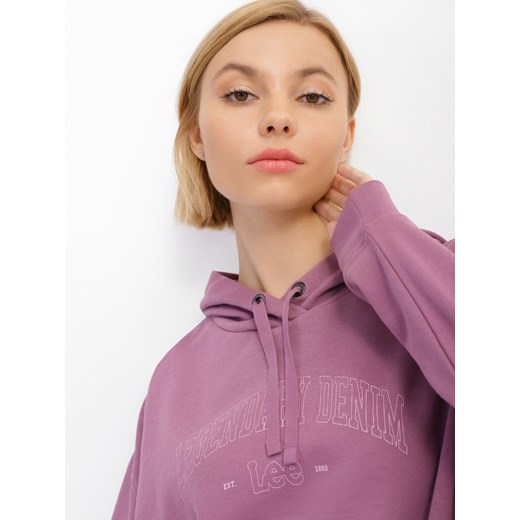 LEE LEGENDARY HOODIE DAMSKA BLUZA KLASYCZNA Z KAPTUREM LOGO DARK L53NEJ33 Lee XS YouNeedit.pl