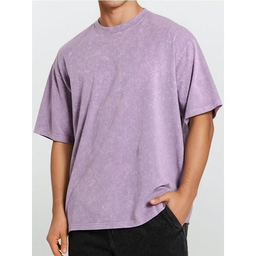 Sinsay - Koszulka - fioletowy ze sklepu Sinsay w kategorii T-shirty męskie - zdjęcie 180326732
