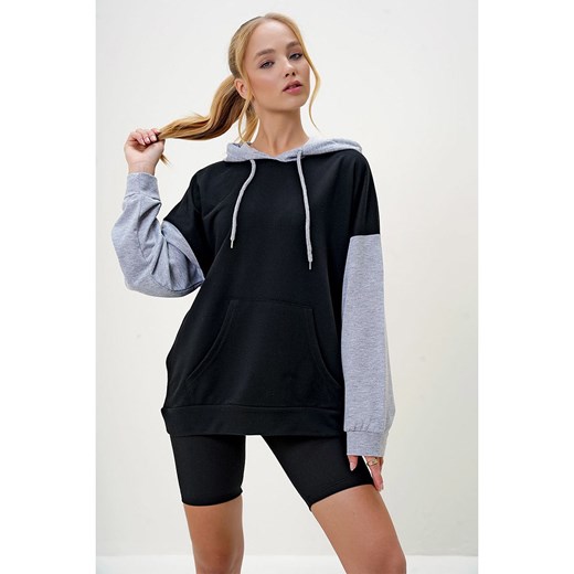 Trend Alacati Bluza w kolorze czarno-szarym Trend Alacati XL okazja Limango Polska