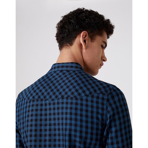 WRANGLER LS WESTERN SHIRT MĘSKA KOSZULA DARK BLUE TEAL W5F03OB16 112130105 Wrangler M YouNeedit.pl