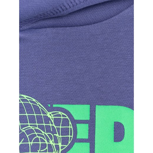 Chłopięca bluza dresowa z kapturem nierozpinana 4FJRSS25TSWSM2234 - fioletowa ze sklepu Sportstylestory.com w kategorii Bluzy chłopięce - zdjęcie 180333930