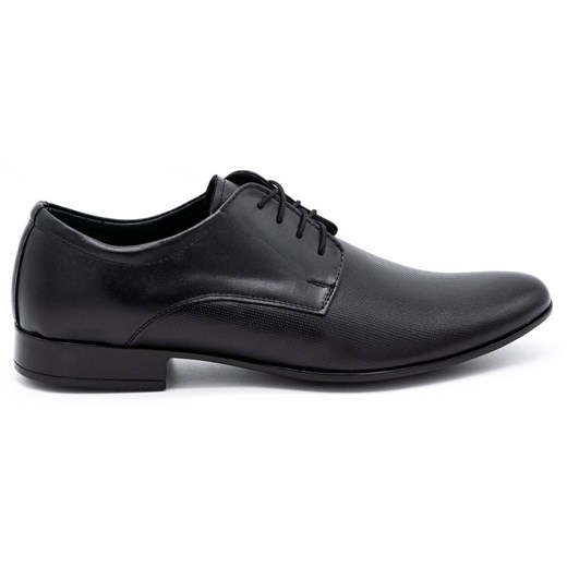 Buty męskie skóra wizytowe 271T9LU czarne ze sklepu butyolivier w kategorii Buty eleganckie męskie - zdjęcie 180334543