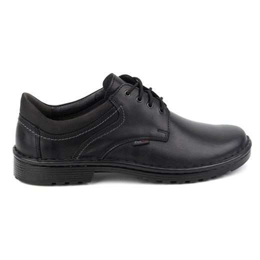 Buty męskie skórzane casual 11/27 czarne ze sklepu butyolivier w kategorii Półbuty męskie - zdjęcie 180334731