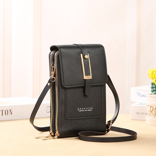 Eleganckie Etui-Torebka na Telefon z Złotymi Akcentami ze sklepu butyolivier w kategorii Listonoszki - zdjęcie 180334810