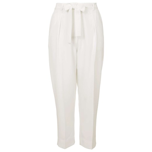 Belted Crepe Peg Trousers topshop bezowy 