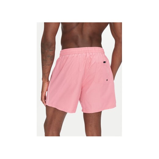 Pepe Jeans Szorty kąpielowe Logo PMB10419 Różowy Regular Fit Pepe Jeans L MODIVO