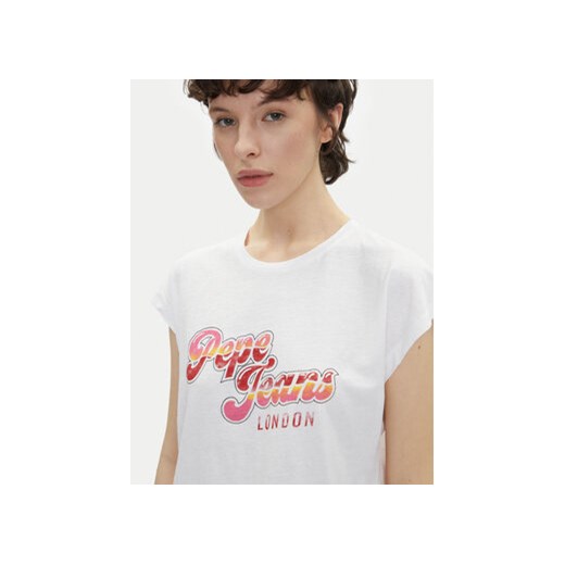 Pepe Jeans T-Shirt Rosalie PL506033 Biały Regular Fit Pepe Jeans XL MODIVO