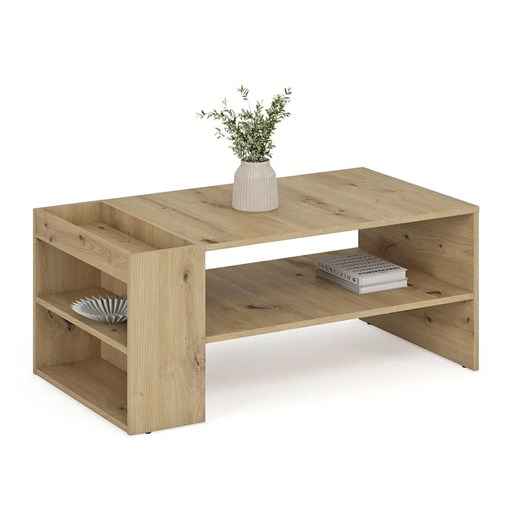 Prostokątna ława dąb artisan N4-H39 ze sklepu Edinos.pl w kategorii Stoliki kawowe - zdjęcie 180337504