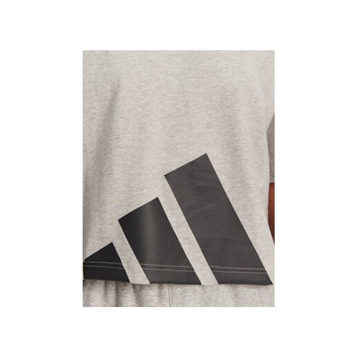 adidas T-Shirt Essentials Big Logo Boyfriend JG8738 Szary Loose Fit M MODIVO