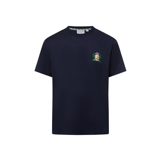 Lacoste Koszulka męska Mężczyźni Bawełna granatowy jednolity ze sklepu vangraaf w kategorii T-shirty męskie - zdjęcie 180339351