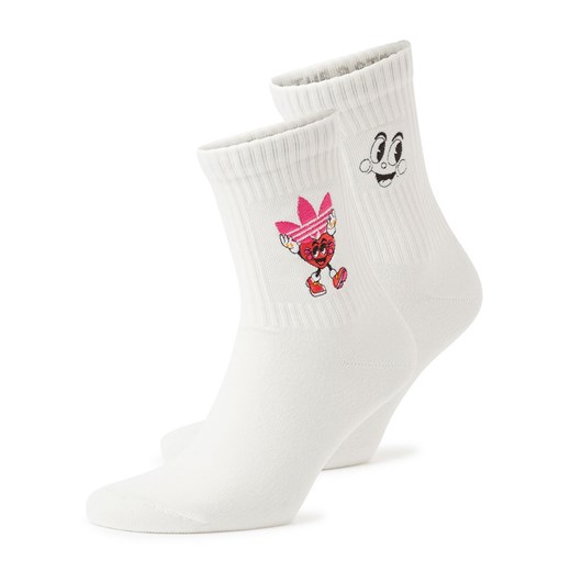 adidas Originals Skarpety w 2-paku - NELSON CR 2 Kobiety biały jednolity ze sklepu vangraaf w kategorii Skarpetki damskie - zdjęcie 180339421