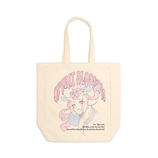Cropp - Torba shopper z Lillią z League of Legends - kremowy ze sklepu Cropp w kategorii Torby materiałowe - zdjęcie 180339903