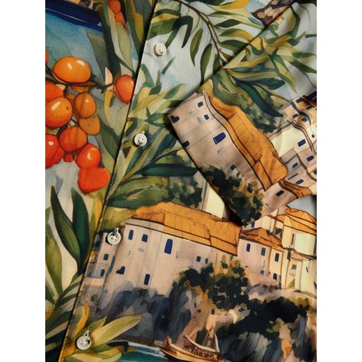 Reserved - Koszula comfort fit z wiskozy - wielobarwny Reserved XL Reserved