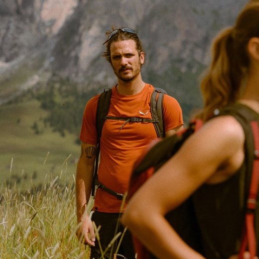 T-shirt męski SALEWA tkaninowy sportowy 